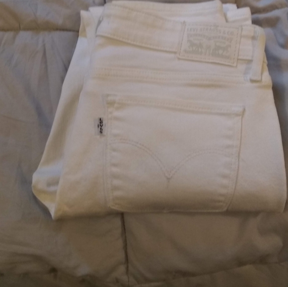 Levi's 711 White Skinny Jeans NWOT - Picture 3 of 8